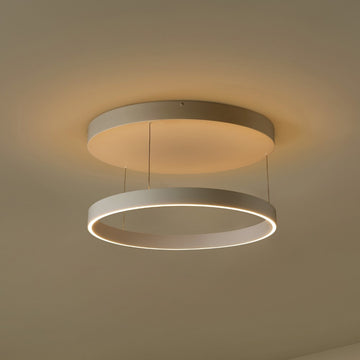 Jense 23.75" Minimalist Modern Metal Adjustable Dimmable Ring LED Pendant - JONATHAN Y